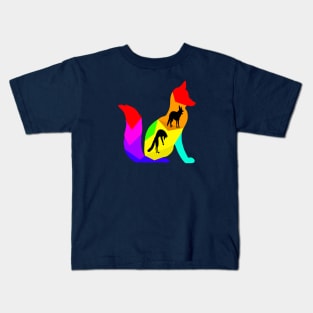 Colorful fox Kids T-Shirt